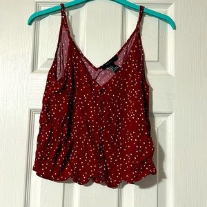 Maroon crop top